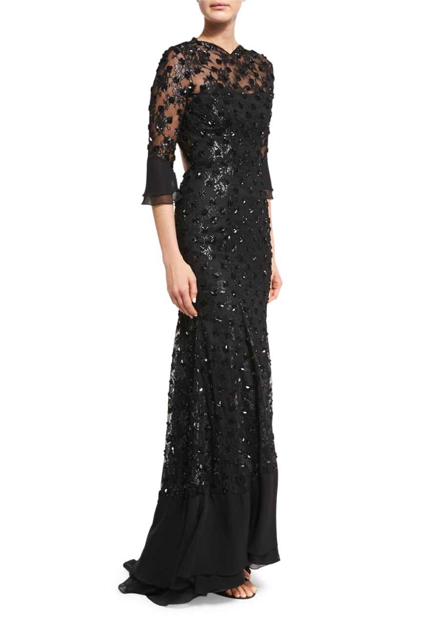 Jenny packham black dress discount