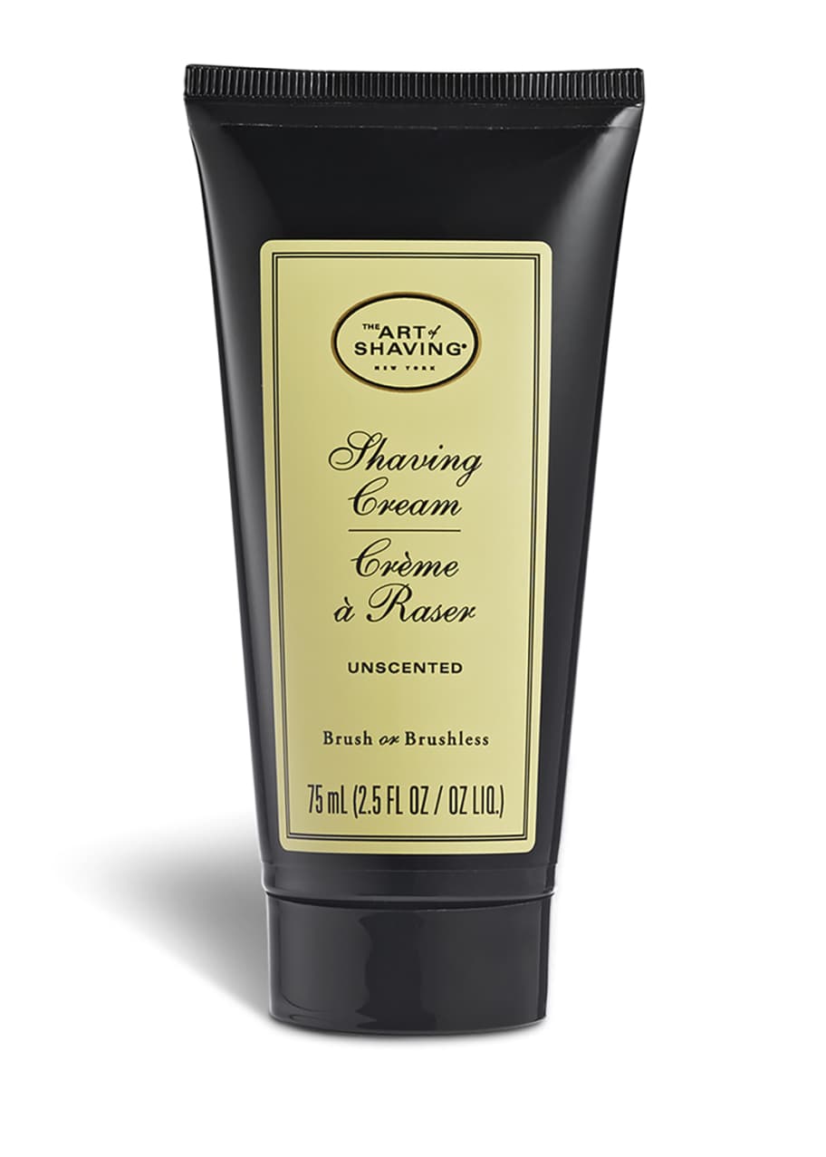 The Art of Shaving Unscented Shaving Cream Tube, 2.5 oz./ 74 mL