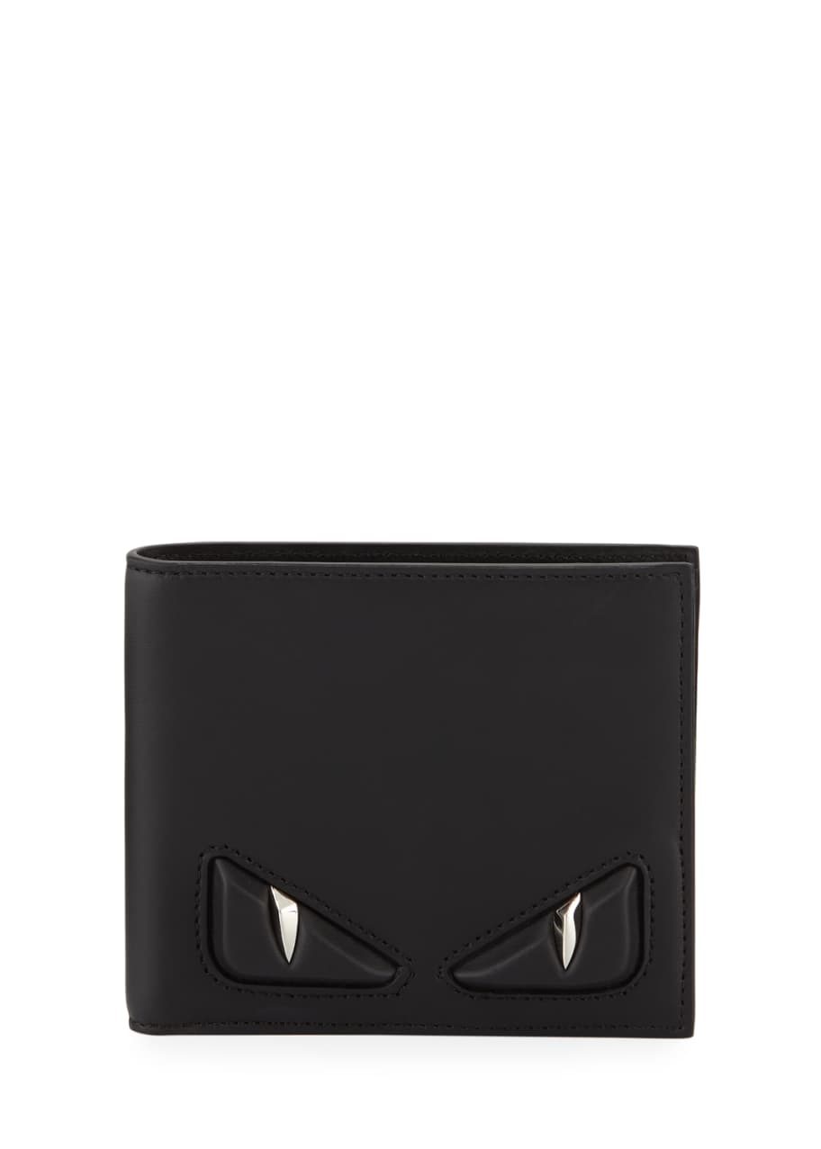 Fendi Embossed Monster Eye Bi-Fold Wallet - Bergdorf Goodman