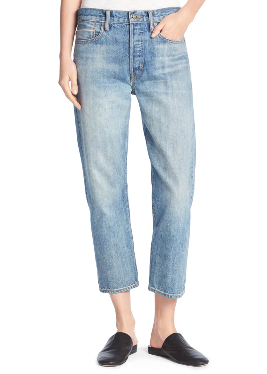 Image 1 of 1: Union Slouchy Denim Jeans, Mid Wash