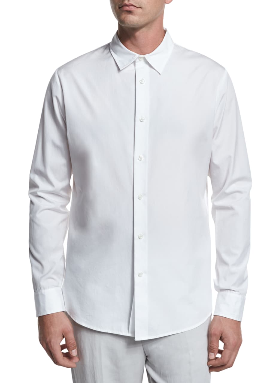 Vince Reverse-Placket Shirt - Bergdorf Goodman
