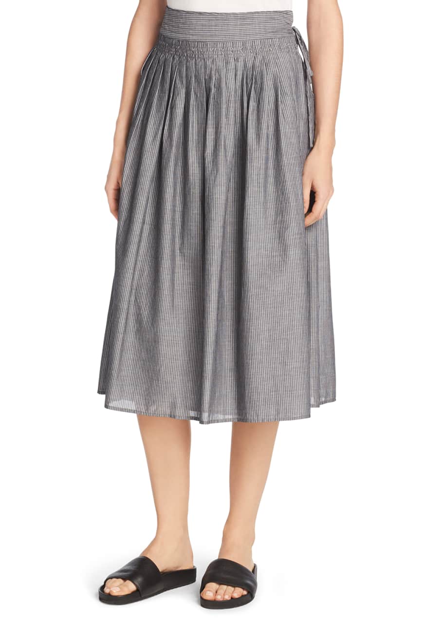 Vince midi wrap skirt discount