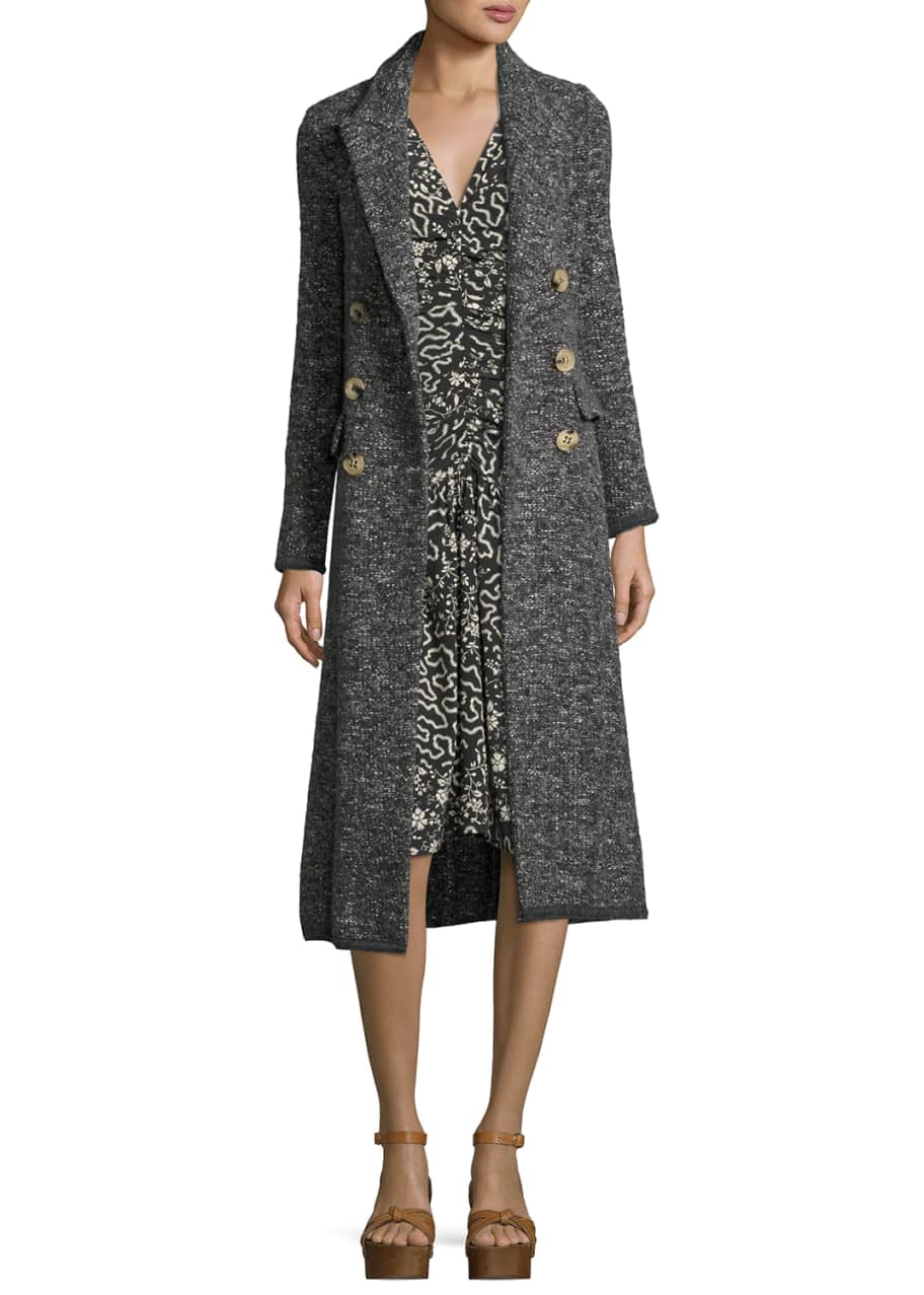 Isabel marant overton boucle coat discount