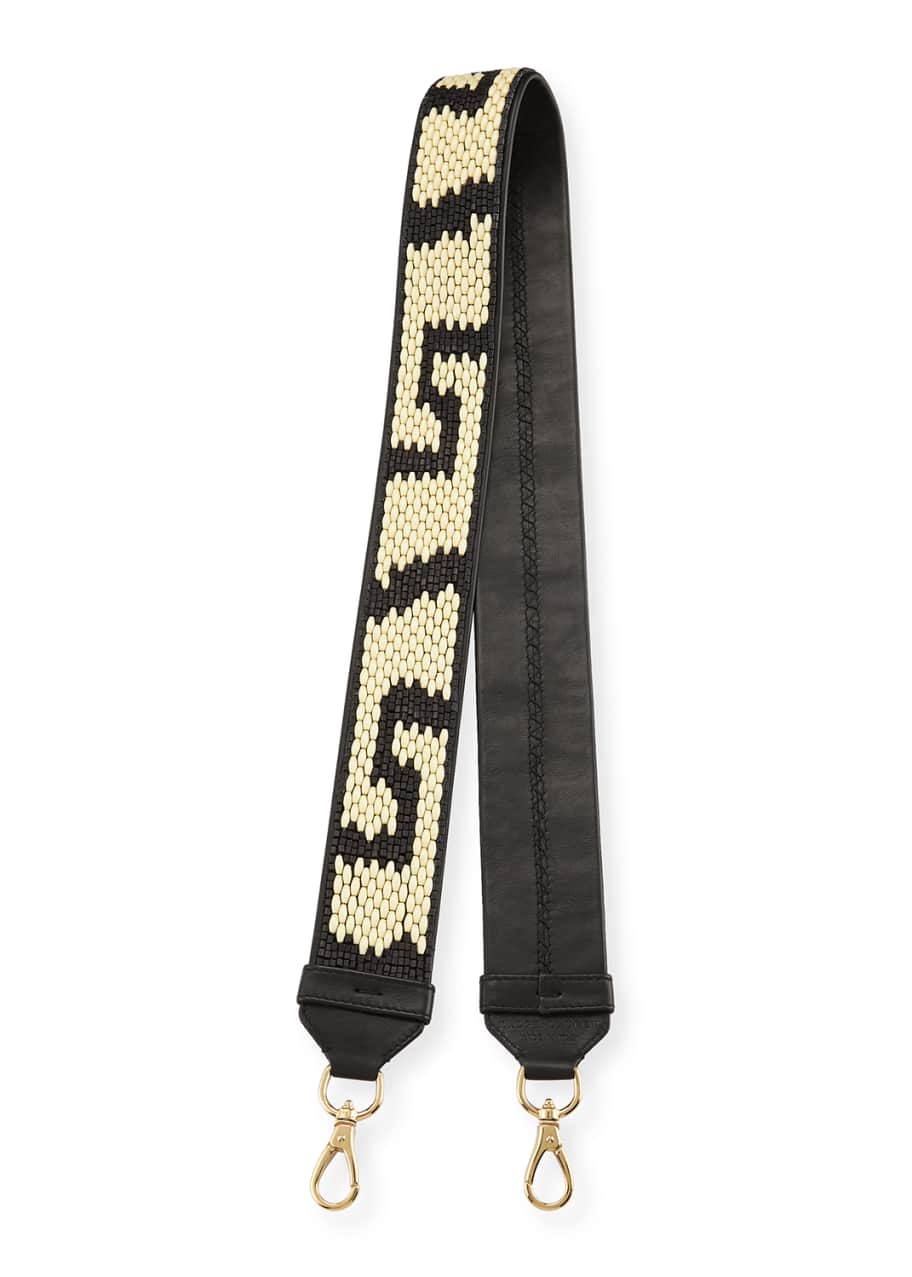 Ralph Lauren Beaded Leather Handbag Strap Bergdorf Goodman