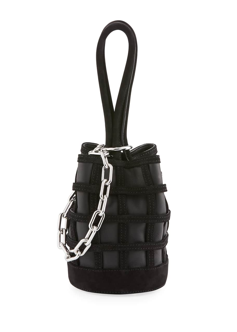 Alexander Wang Three-Way Leather Bucket Bag, Black - Bergdorf Goodman