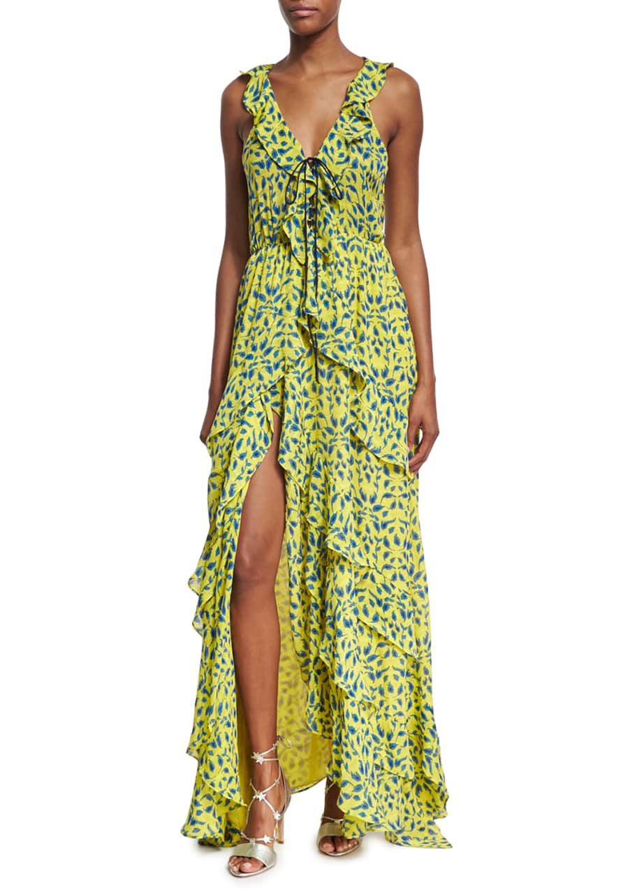 Tanya taylor shop yellow dress