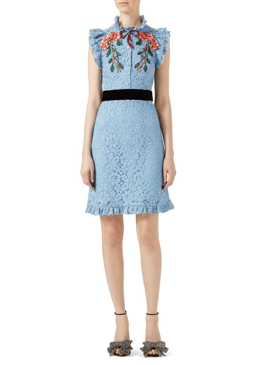 Gucci blue dress discount