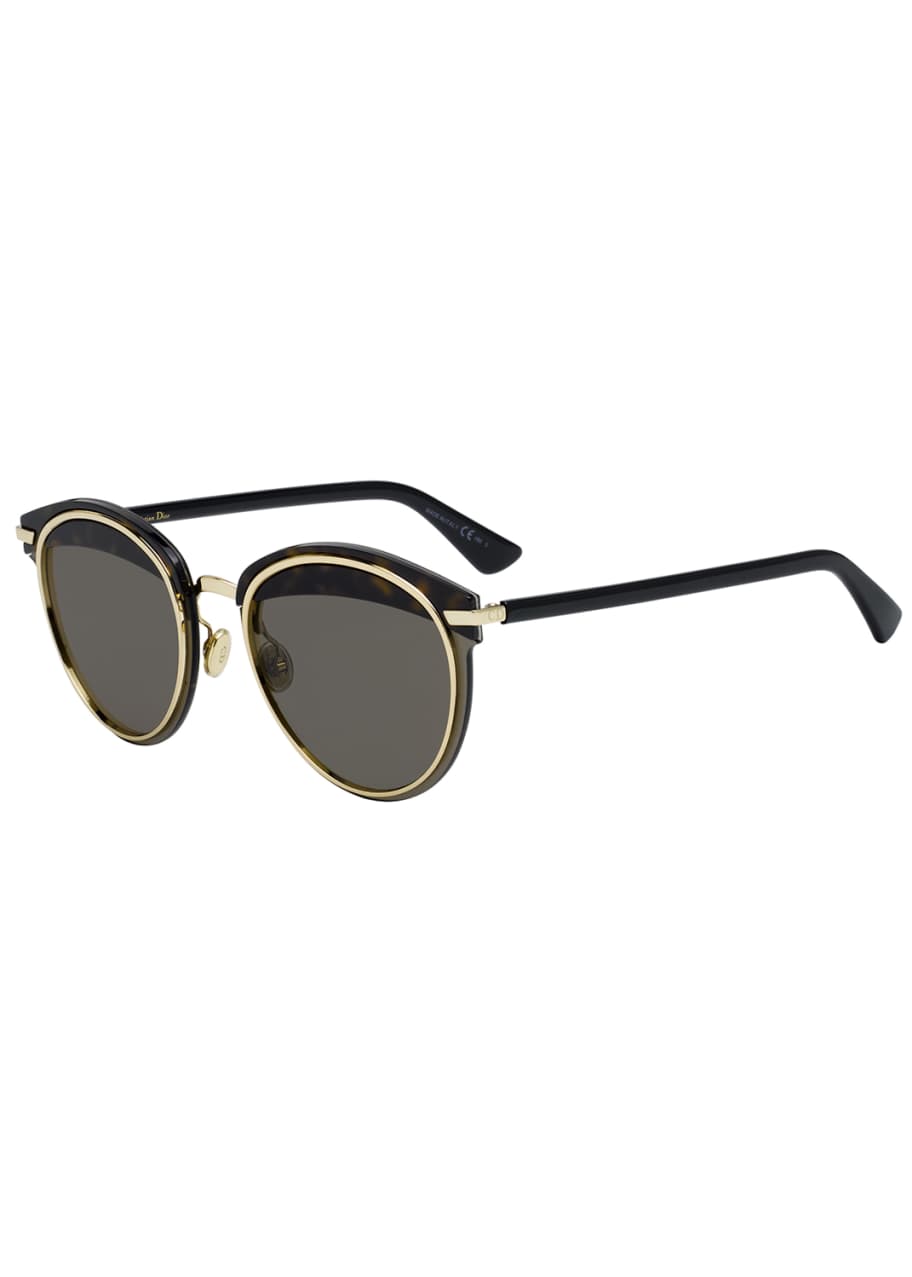 Dior Offset1 Round Rimless Metal Sunglasses - Bergdorf Goodman