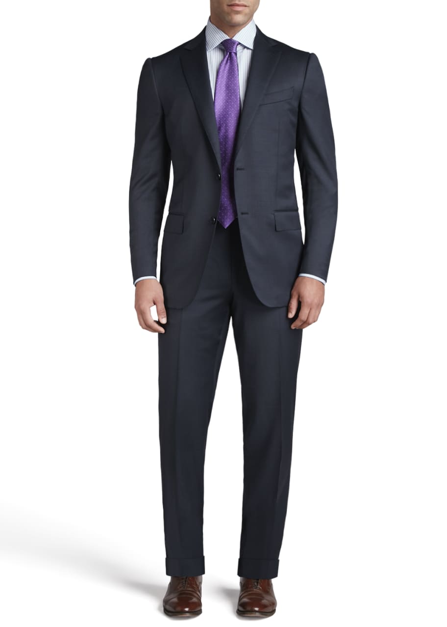 Image 1 of 1: Men's Tic Woven Two-Button Suit