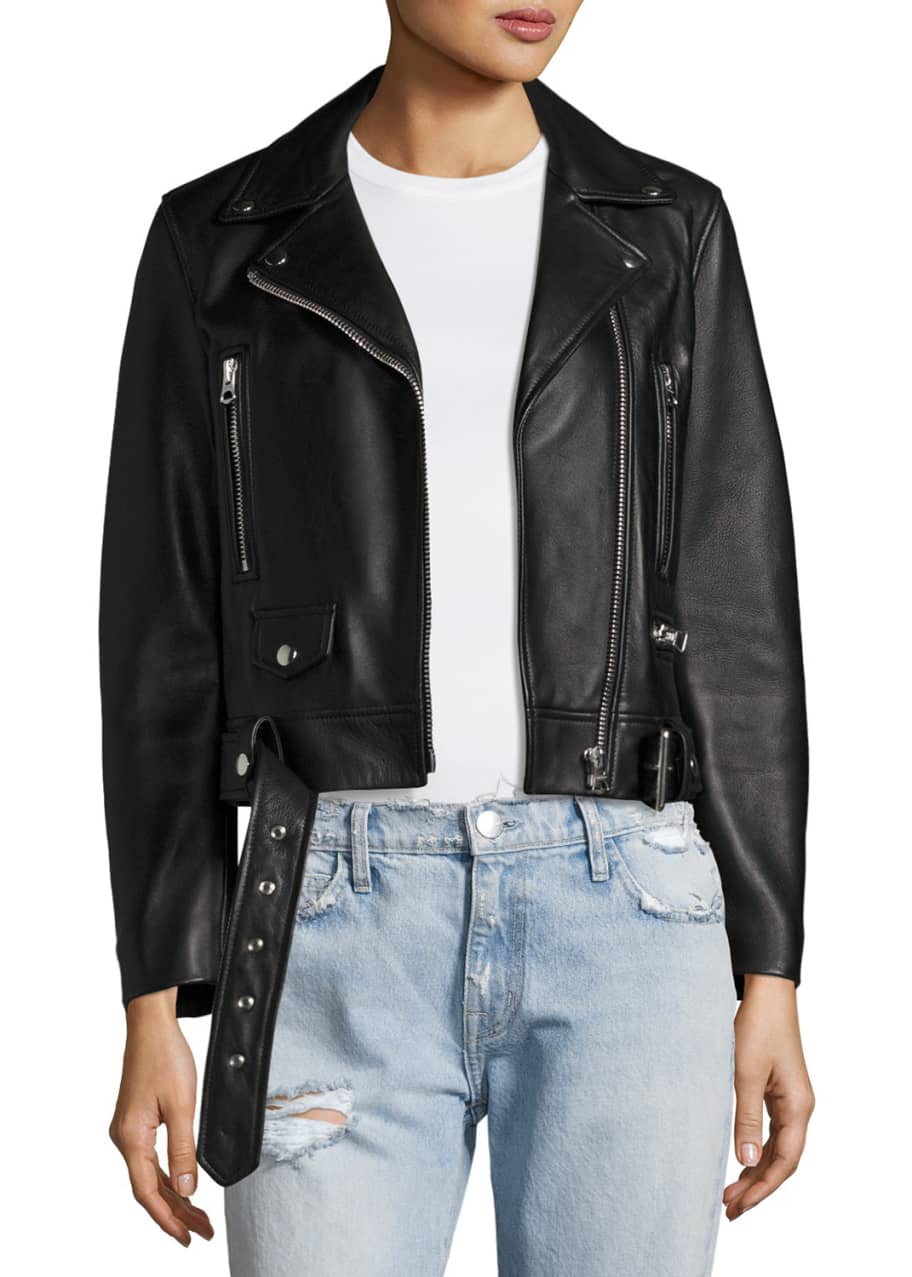 Acne mock leather jacket online