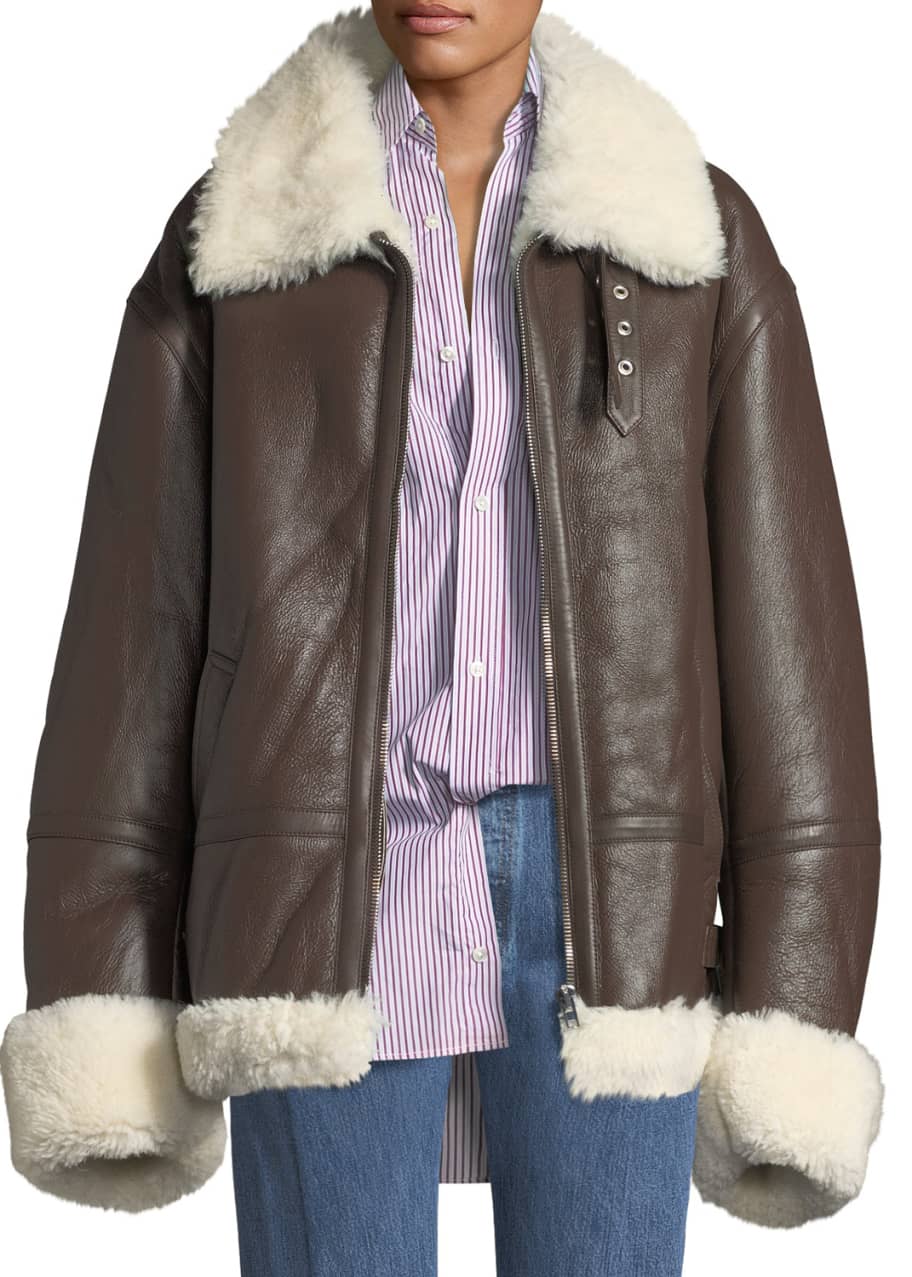 Vetements clearance shearling jacket