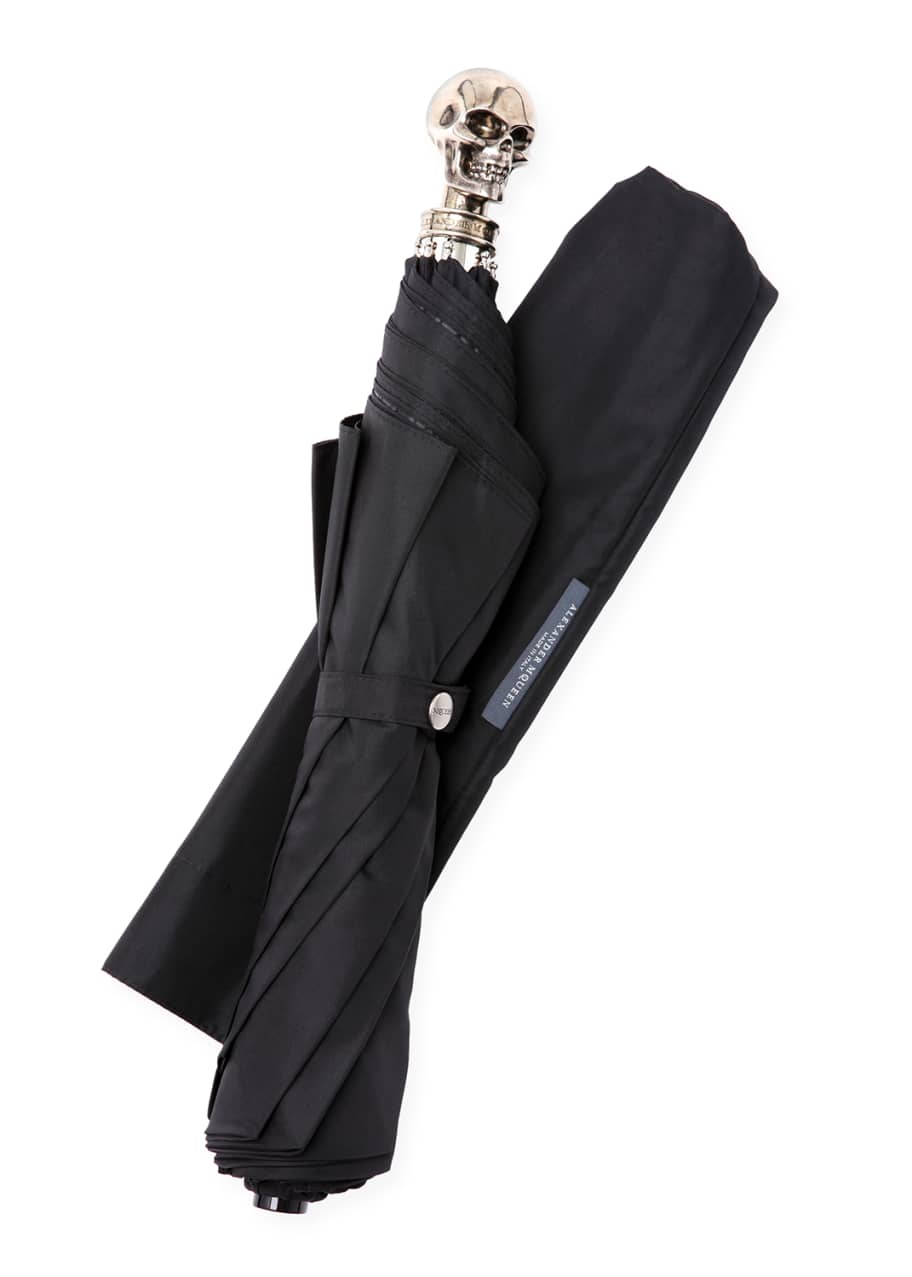 Alexander McQueen Skull Travel Umbrella Bergdorf Goodman