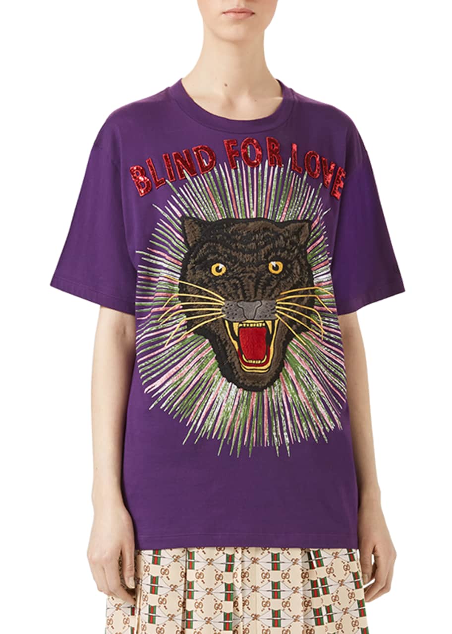 Gucci blind for love t shirt cheap