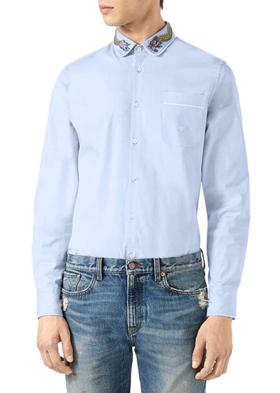 Gucci dragon collar shirt Clearance
