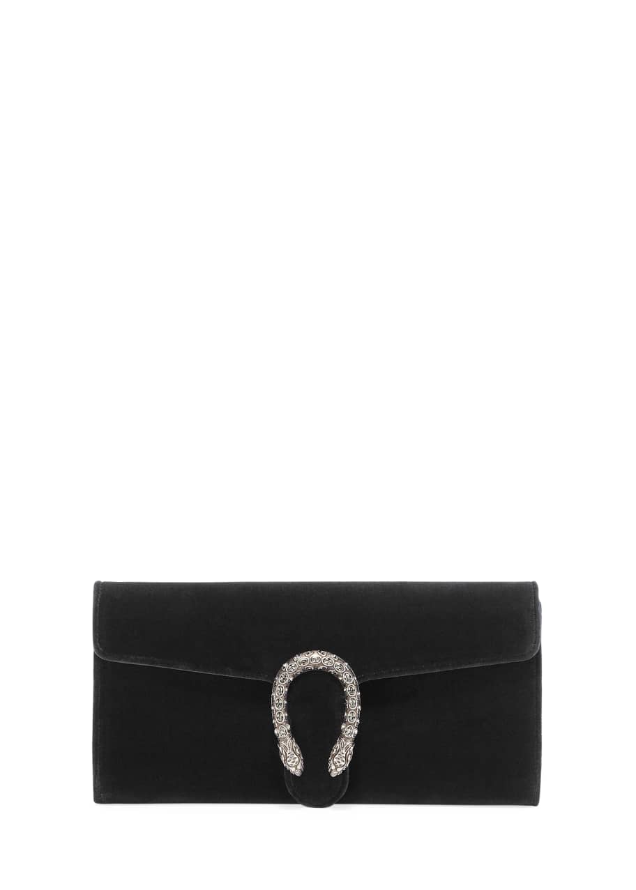 Marmont velvet clutch bag Gucci Black in Velvet - 35369024