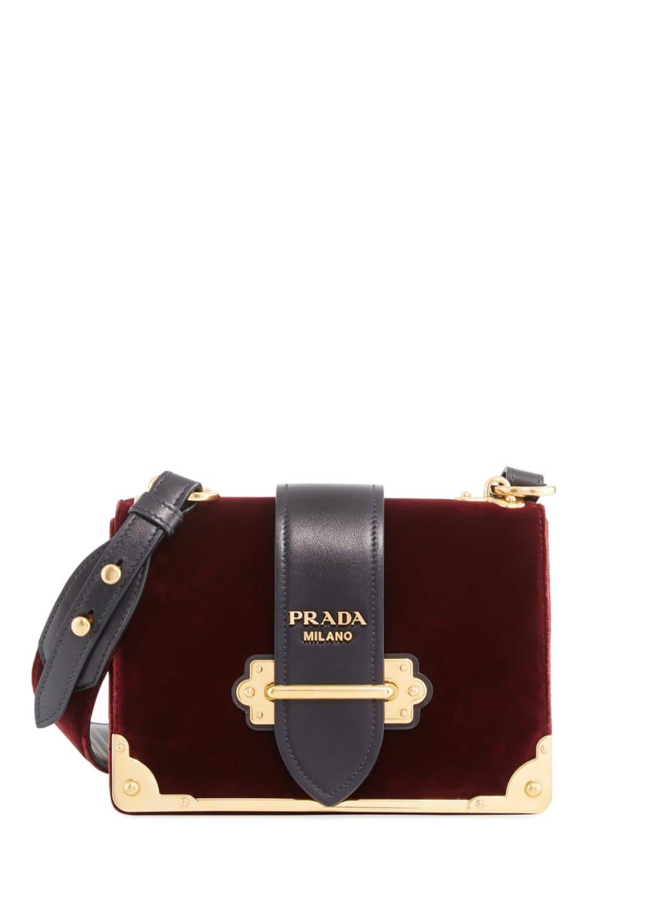 Prada Brown Velvet Handbag