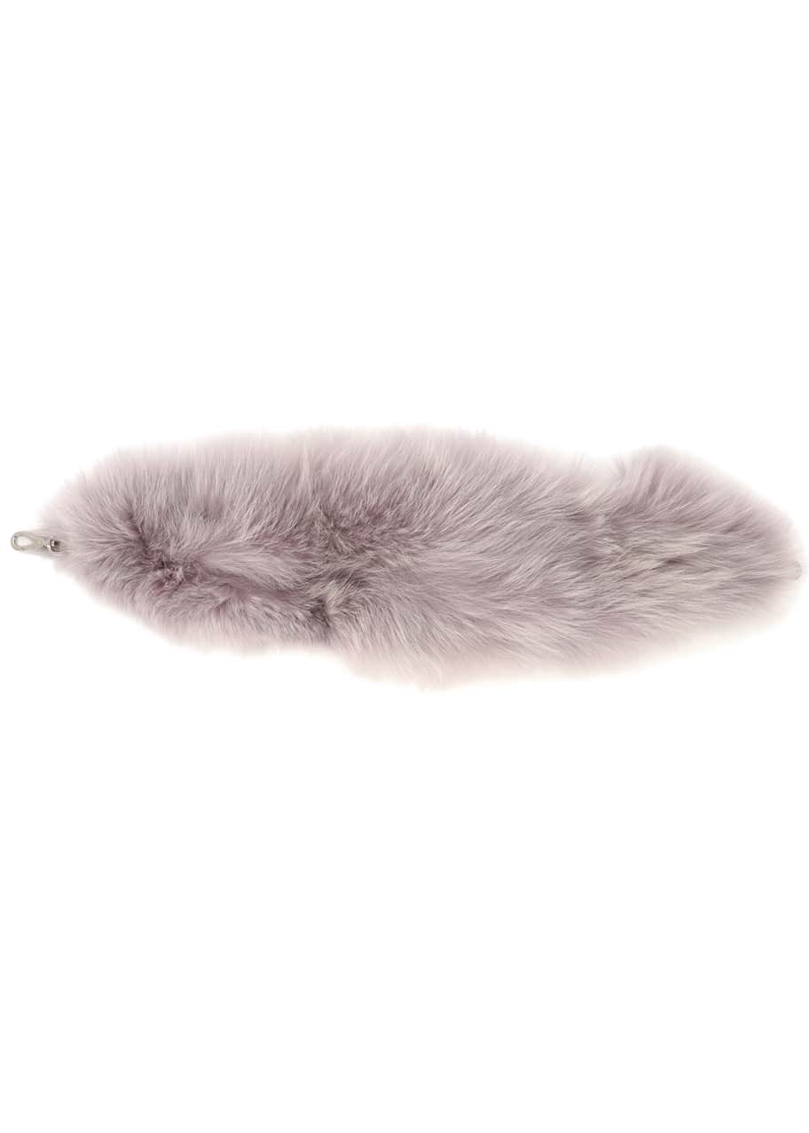 Image 1 of 1: Bicolor Fox Fur Strap for Handbag