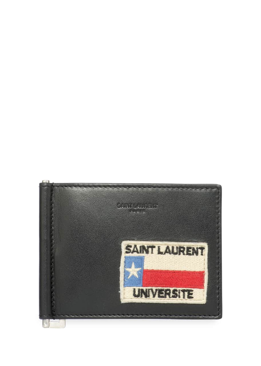 YSL bill clip wallet