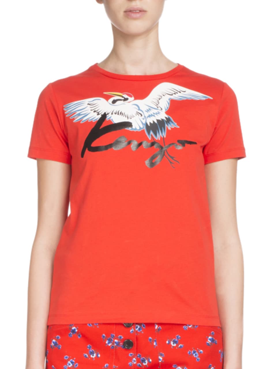 Kenzo crane t shirt Clearance