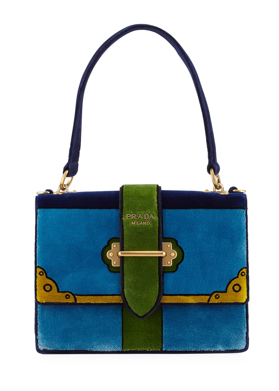 Prada velvet cahier bag cheap