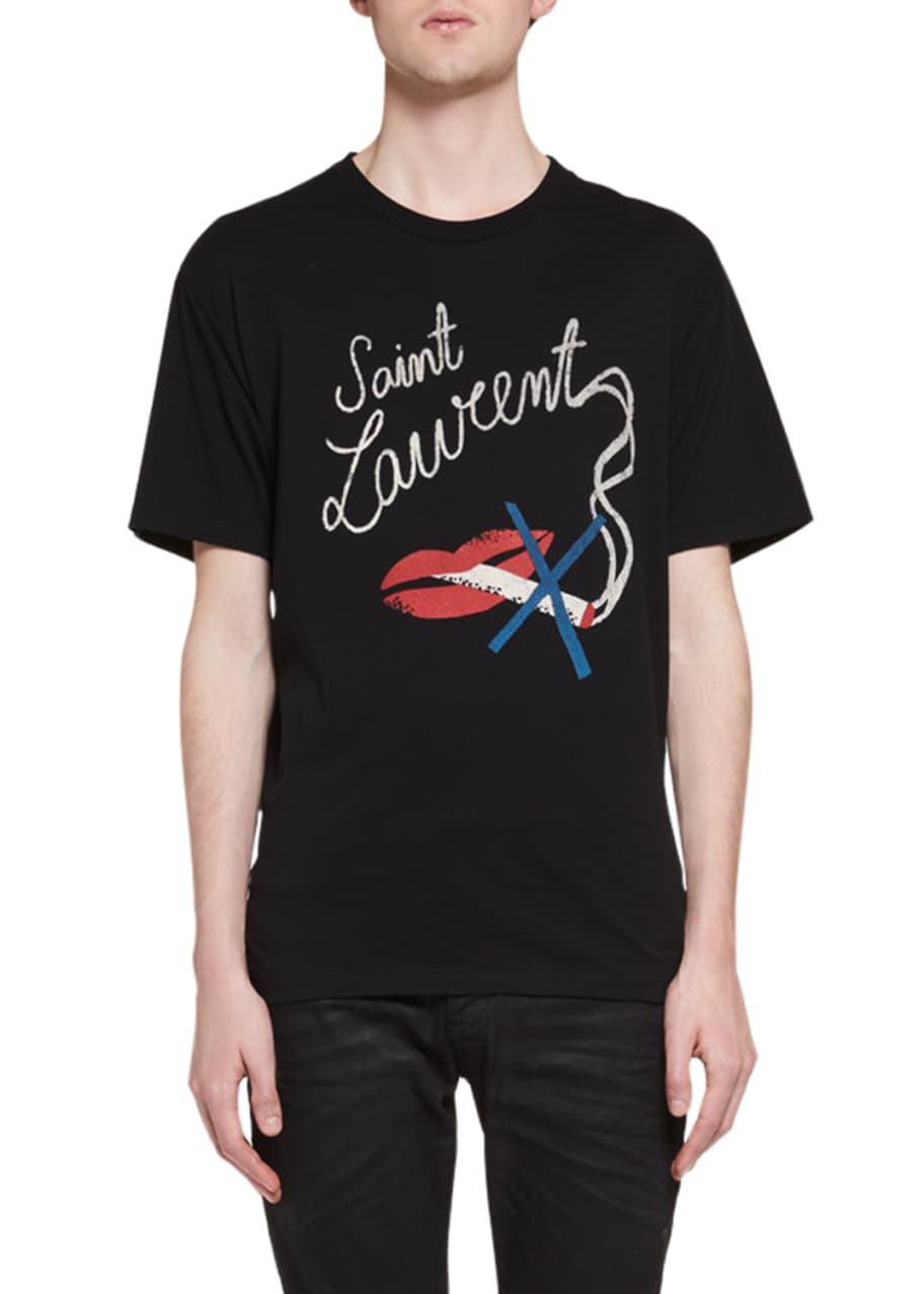Saint laurent oversized t shirt store