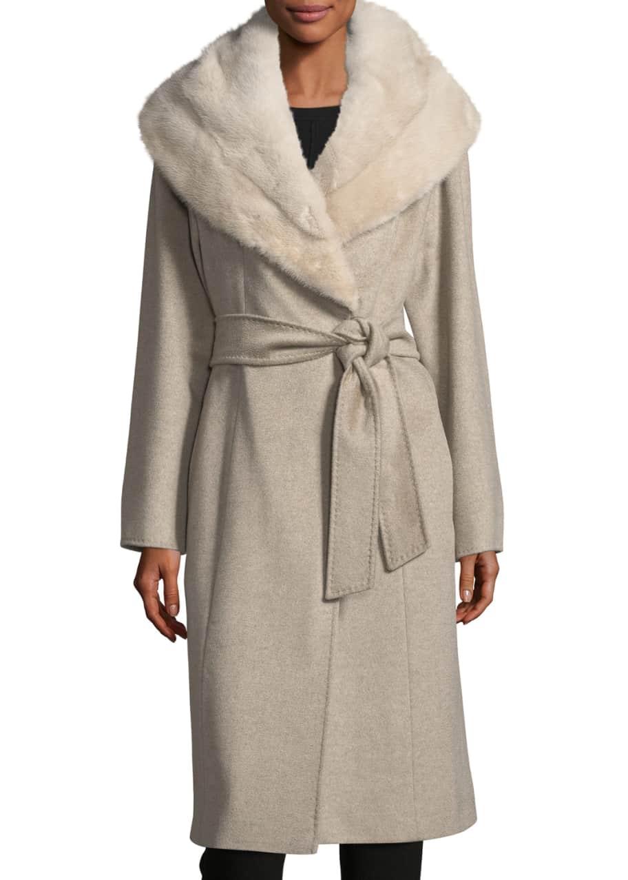 Mink wrap coat on sale