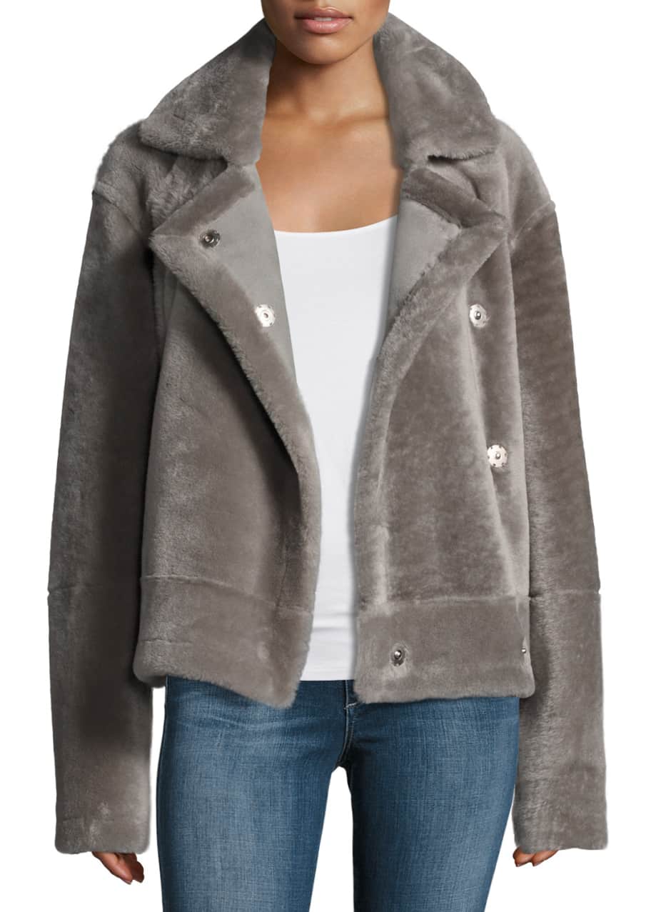 Tibi deals shearling jacket