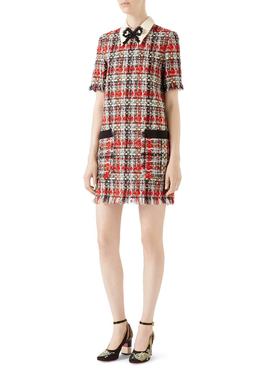 Gucci tweed dress top