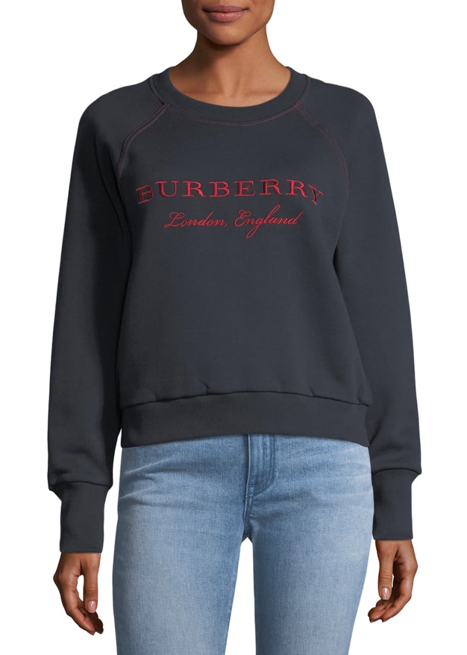 Burberry Torto Burberry London Sweatshirt, Navy - Bergdorf Goodman