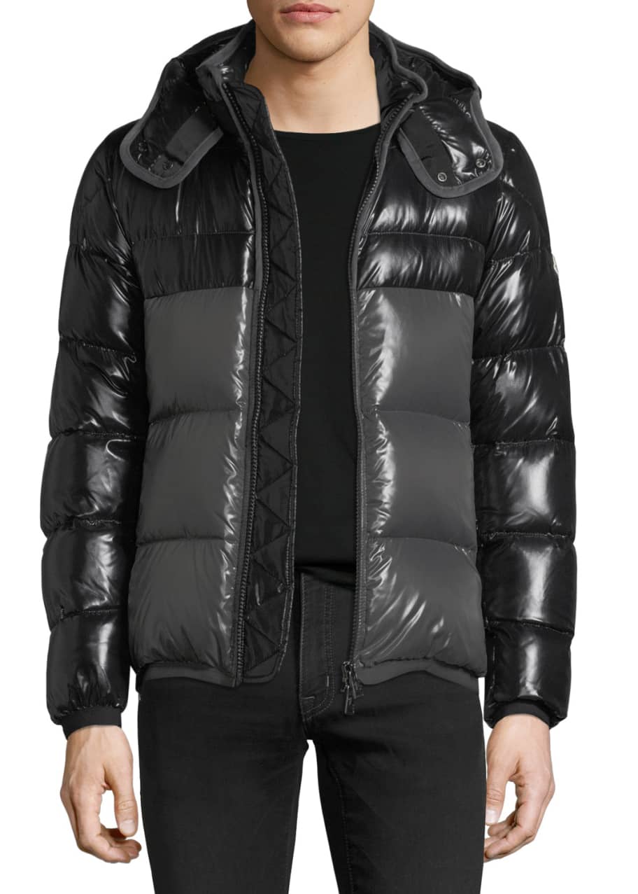 Moncler shiny puffer coat store
