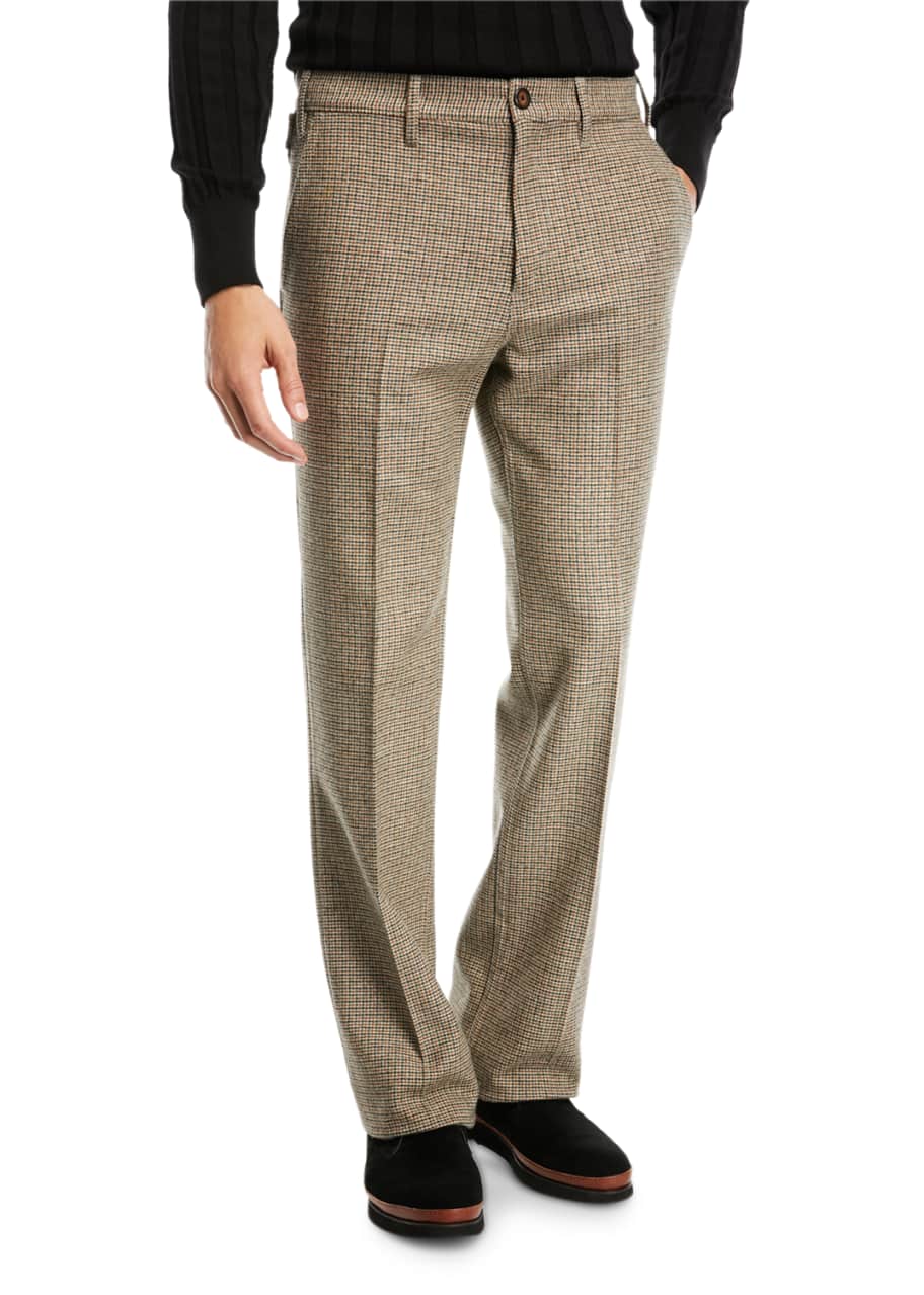 Prada Check Flare Pants Bergdorf Goodman