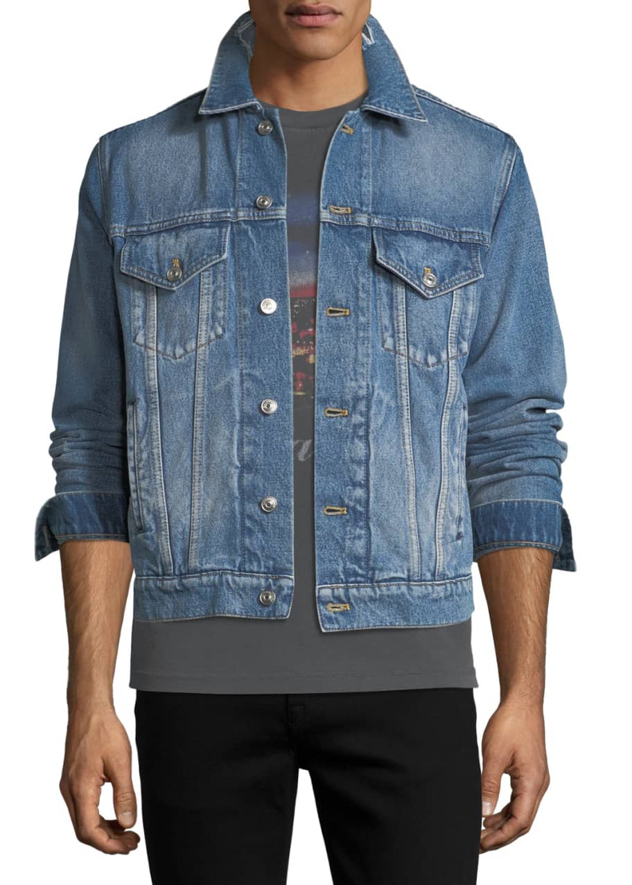 Balenciaga campaign denim jacket 2025