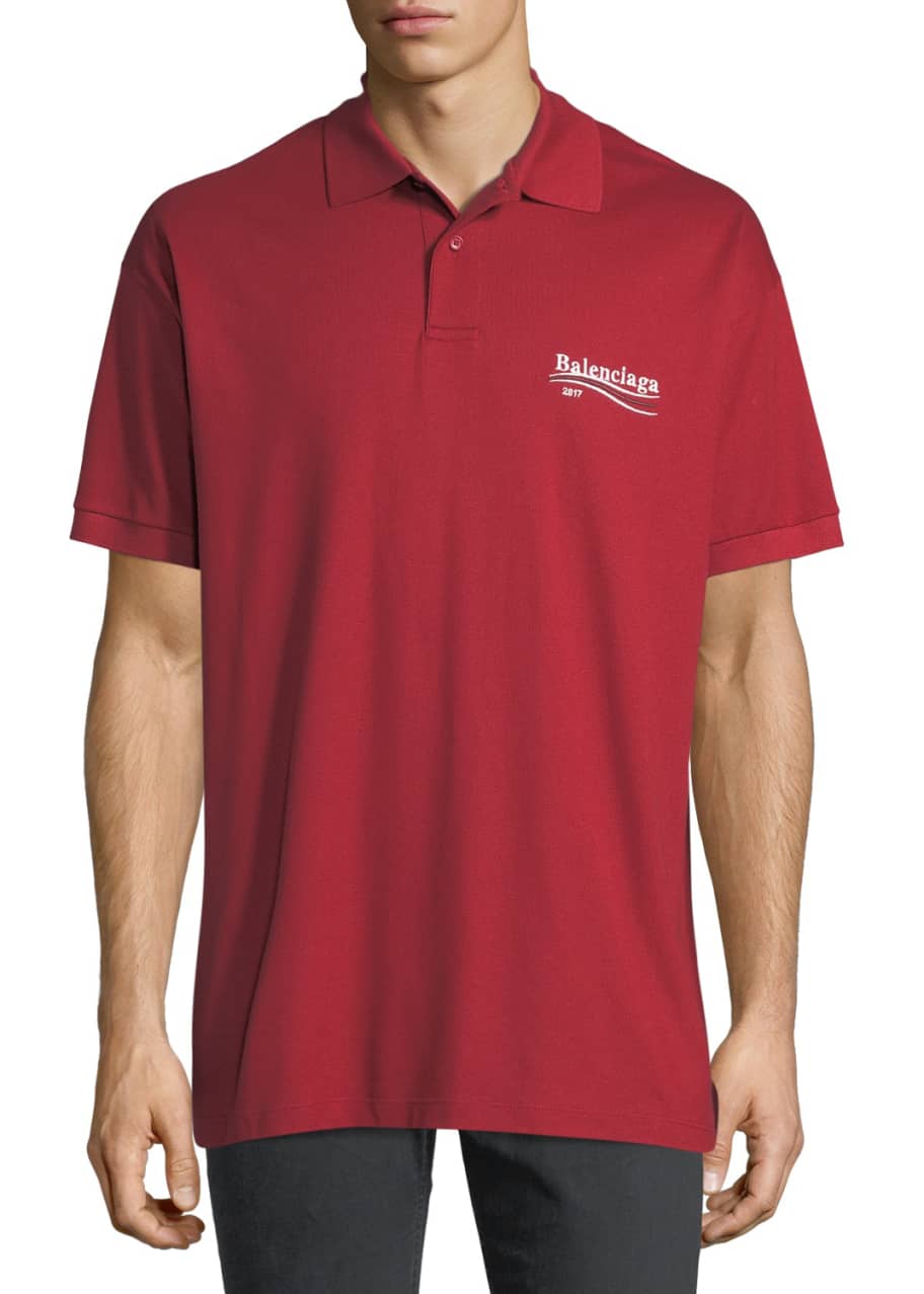 Balenciaga Campaign Logo Polo Bergdorf Goodman