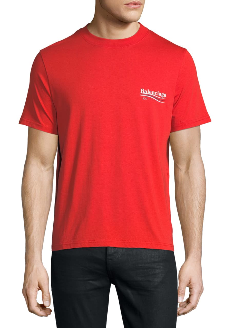 balenciaga shirt red