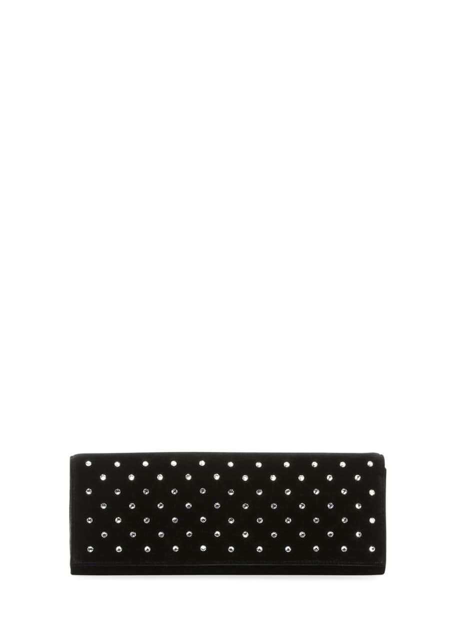 Ysl black velvet clutch sale