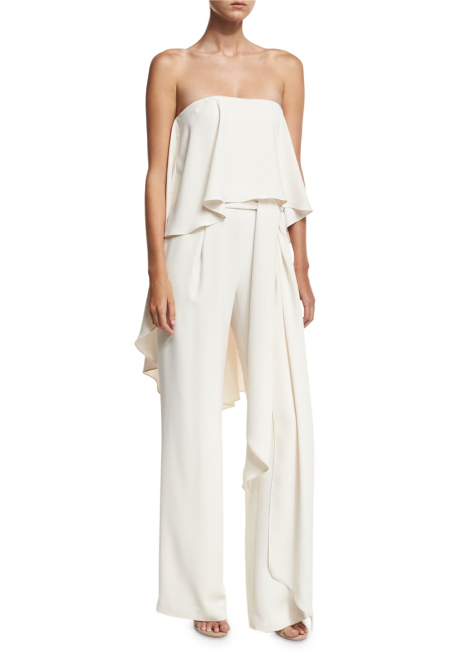strapless flowy jumpsuit