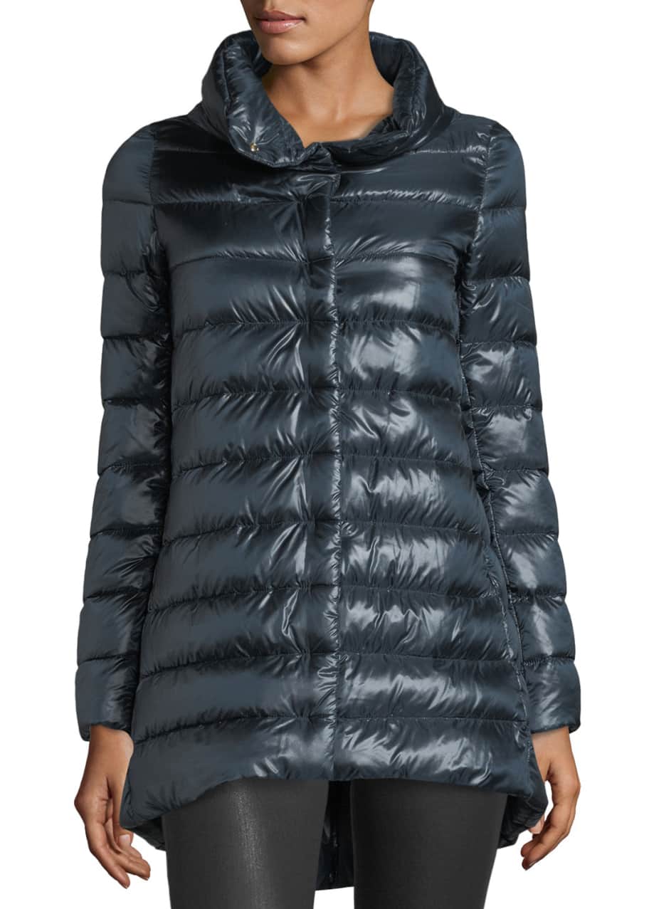 high low puffer coat