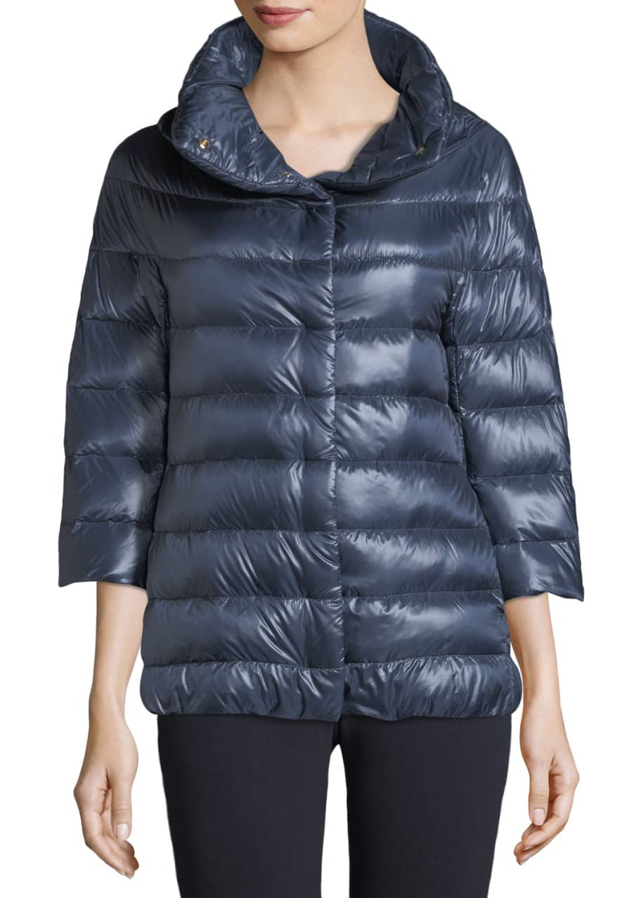 Three quarter length deals puffer coat