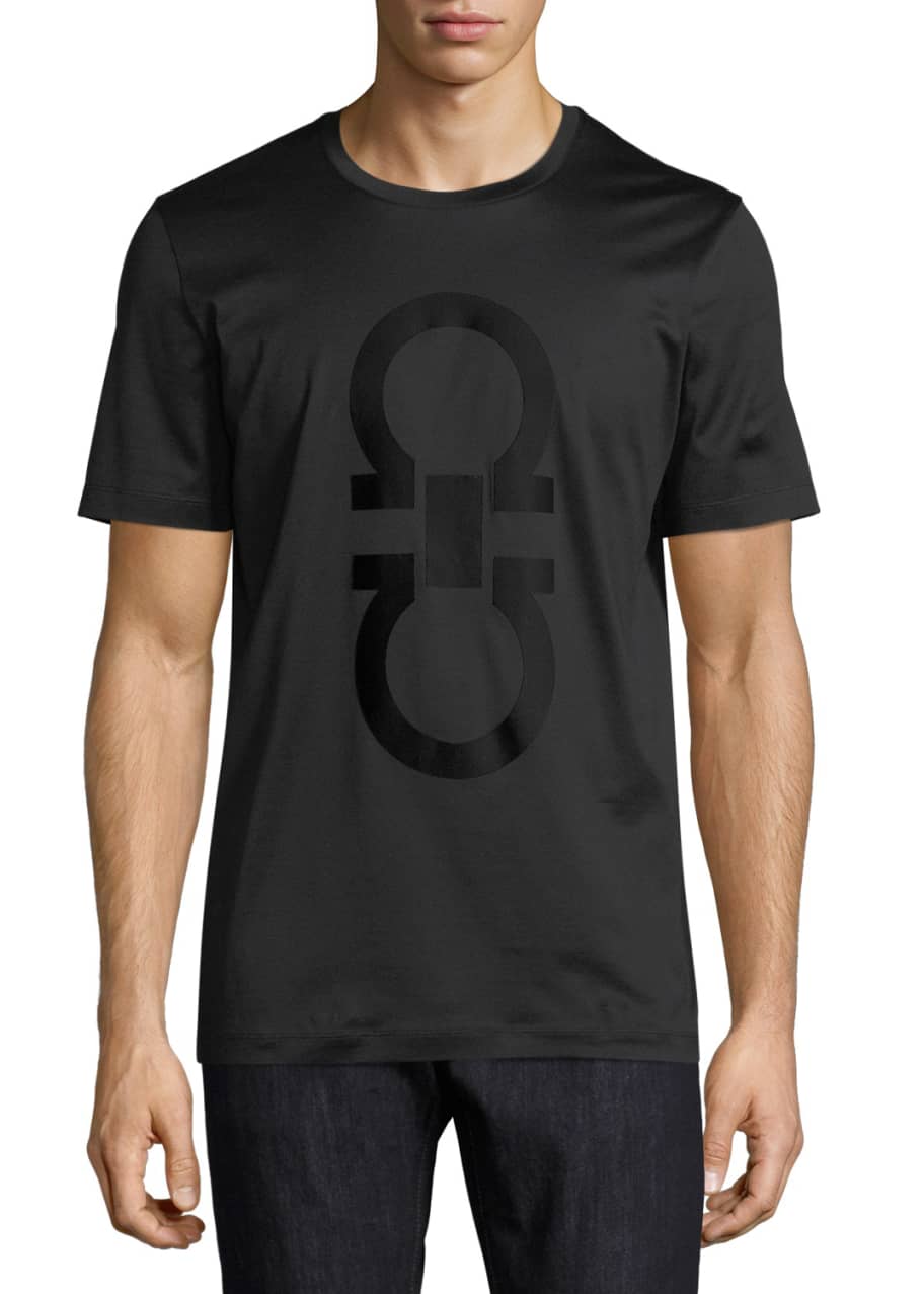 Men s Thermal Logo Cotton T Shirt Black