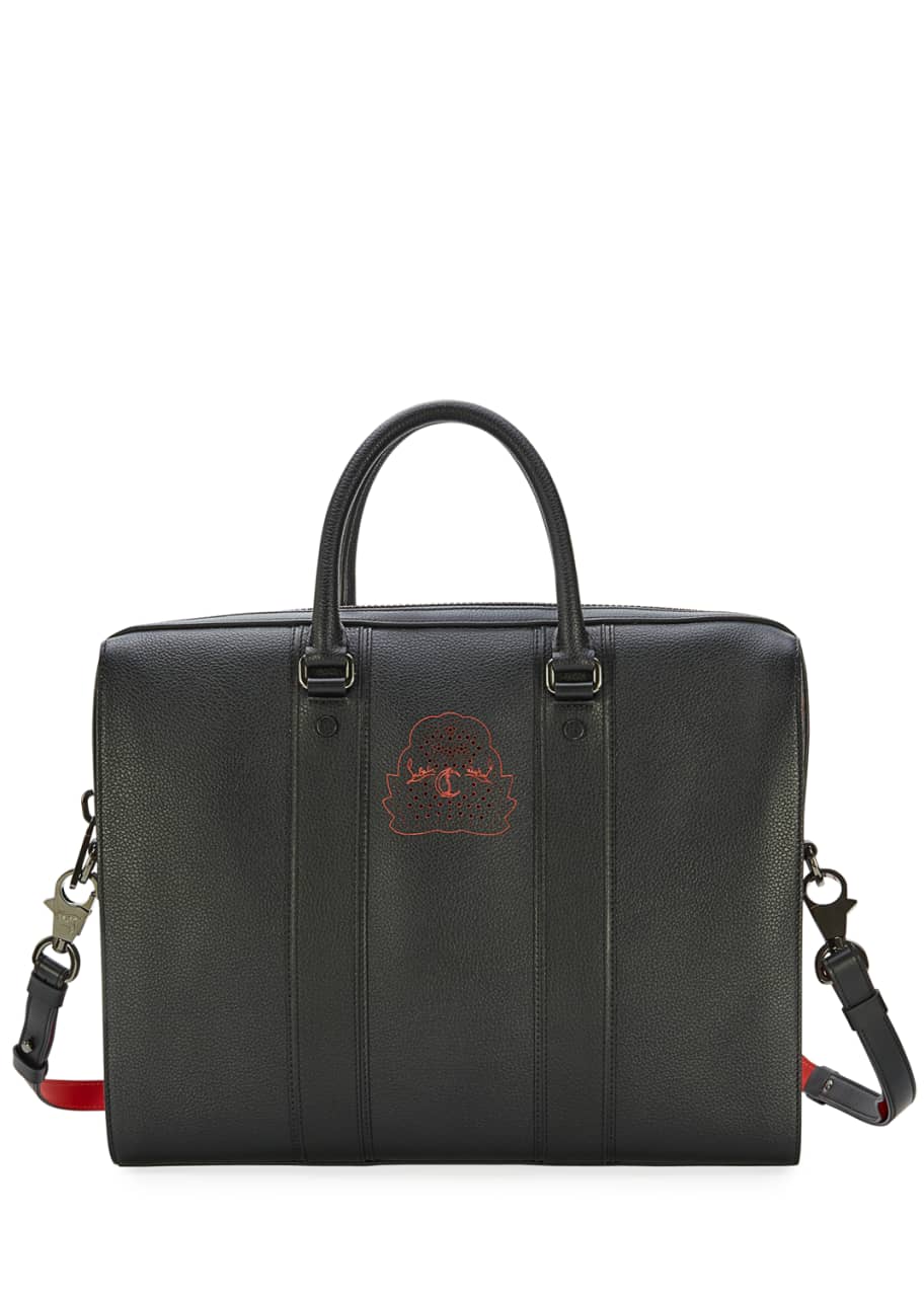 Christian Louboutin Streetwall Leather Briefcase - Bergdorf Goodman