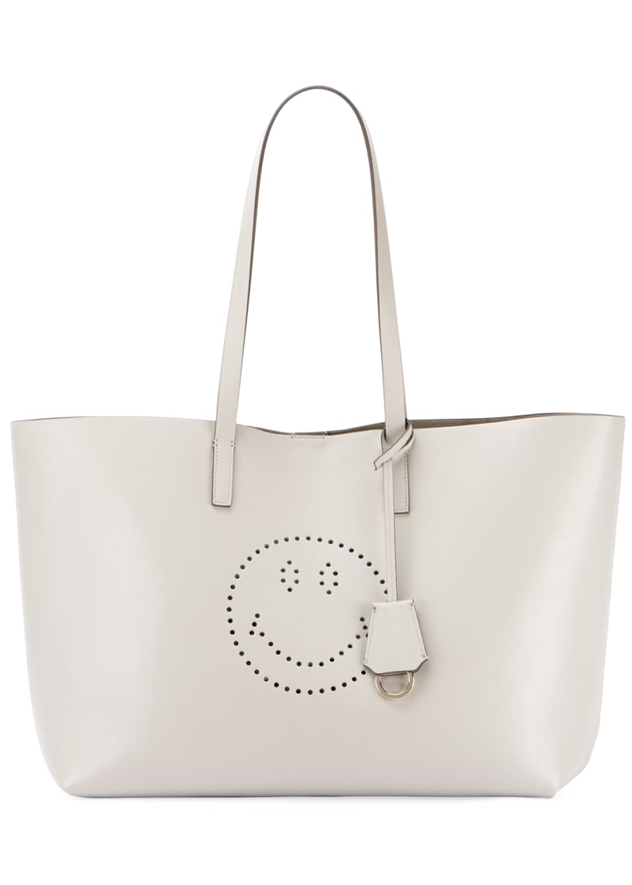 Anya Hindmarch Ebury Leather Smiley Shopper Tote Bag - Bergdorf Goodman