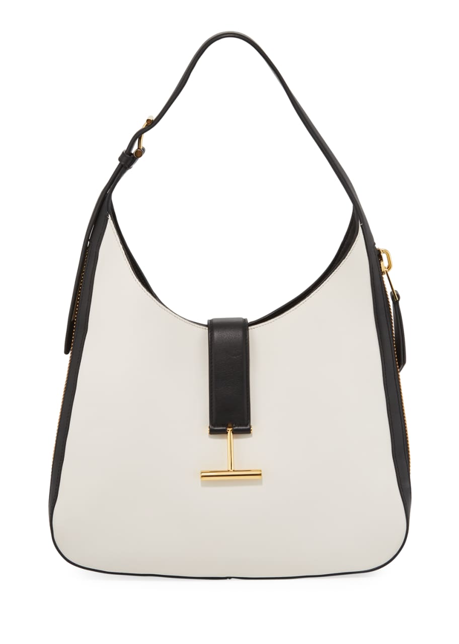 TOM FORD Tara Bicolor Soft Calf Shoulder Hobo Bag Bergdorf Goodman