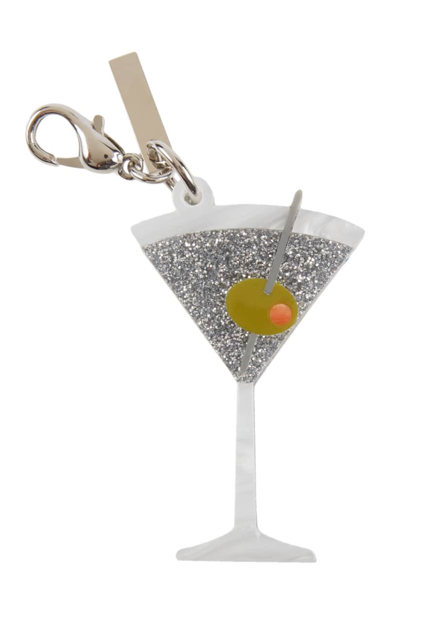 Image 1 of 1: Martini Glass Bag Charm