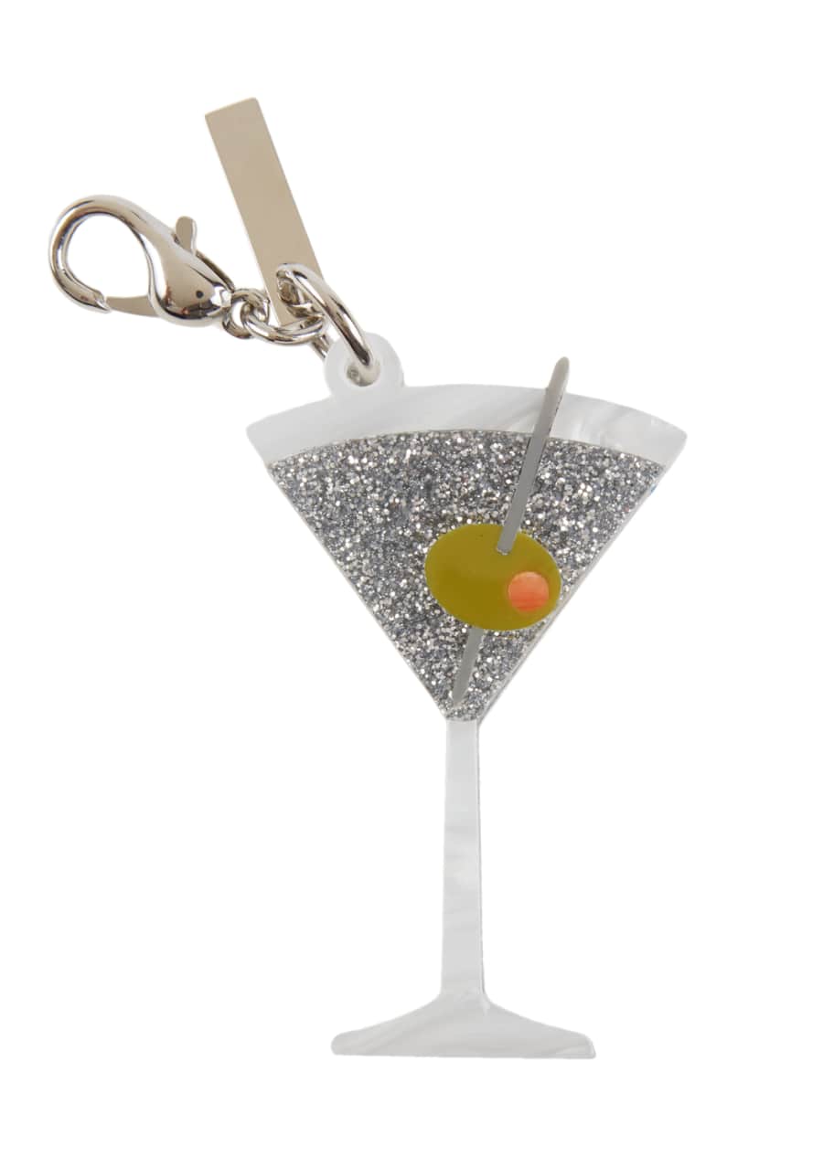 Edie Parker Martini Glass Bag Charm Bergdorf Goodman