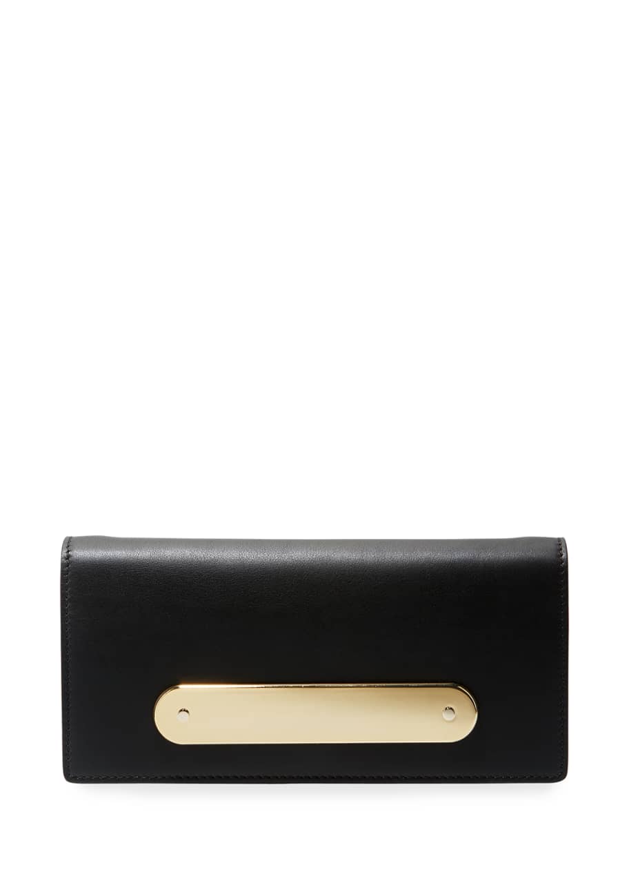 Image 1 of 1: Candy Bar Leather Clutch Bag