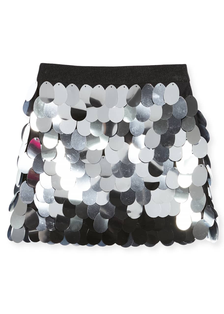 Milly Minis Paillette Sequin Mini Skirt, Size 8-16 - Bergdorf Goodman