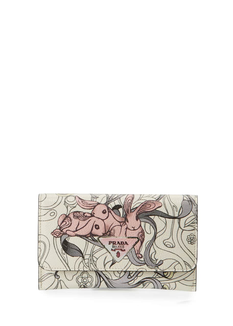 Prada clearance bunny wallet