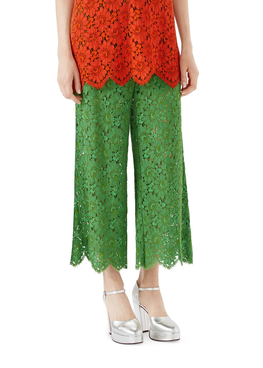 gucci lace pants