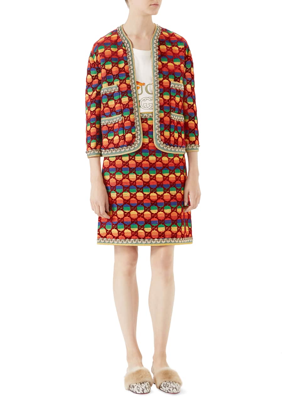 Gucci jacket rainbow cheap