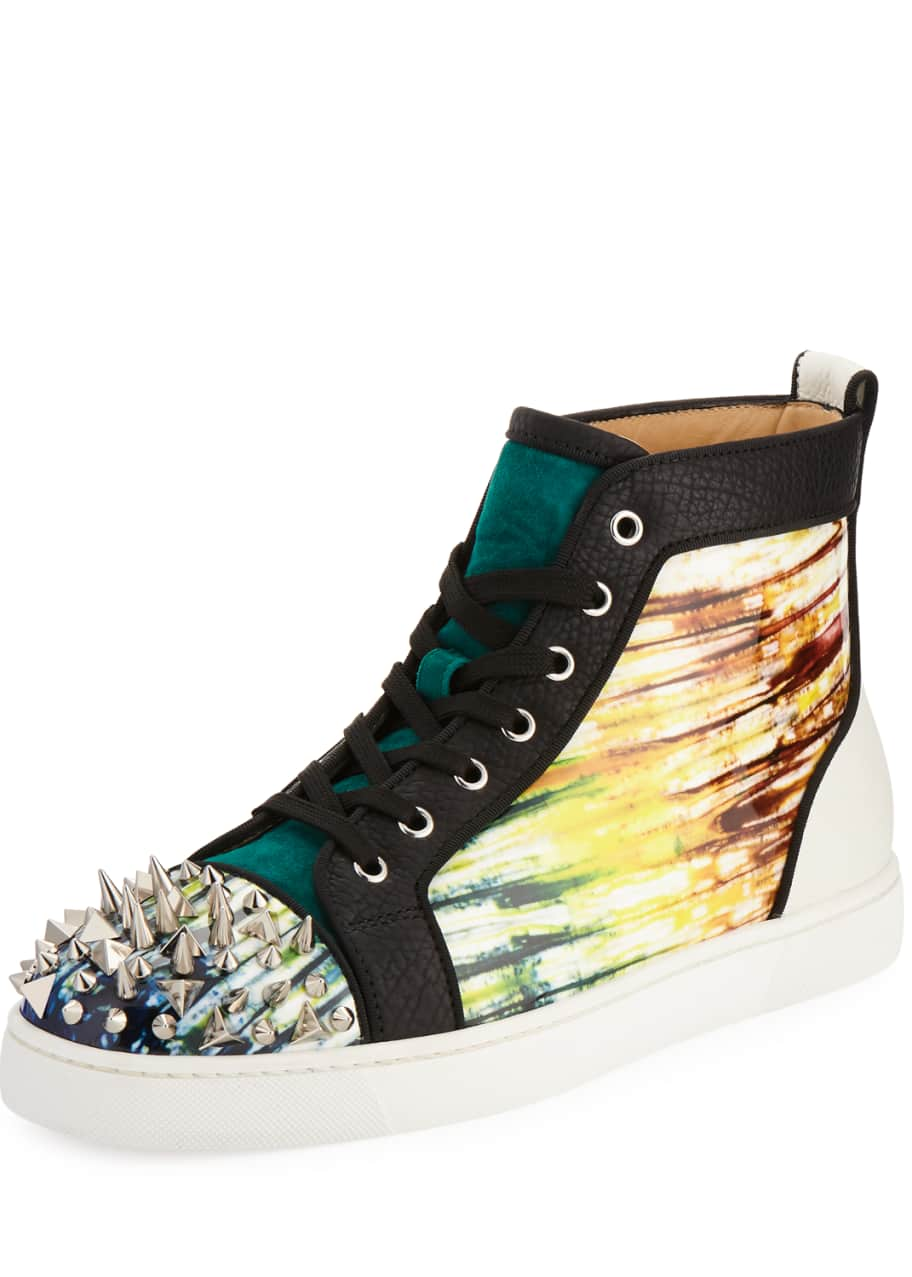 Christian Louboutin Lou Pik Pik Orlato High-Top Sneaker - Bergdorf Goodman